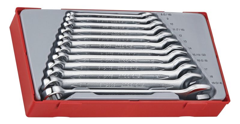 Teng Tools TT1236 12 Piece 12 Point Metric Combination Spanner Set